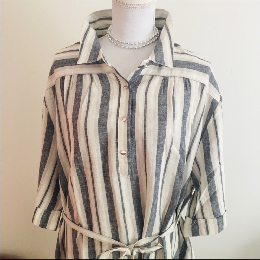 Ellen Orton new with tags 3x left linen tank dress